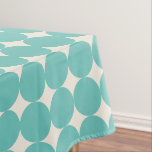 Vintage Mint Teal Green Geometric Dots Pattern Tablecloth<br><div class="desc">Vintage Mint Teal Green Geometric Dots Pattern Tablecloth</div>