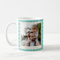 Vintage Mint Teal Green Geometric Dots Photo