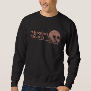 Vintage Mission Beach California Palm Trees Ca Ret Sweatshirt