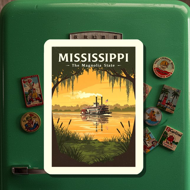  Vintage Mississippi Magnet (Creator Uploaded)
