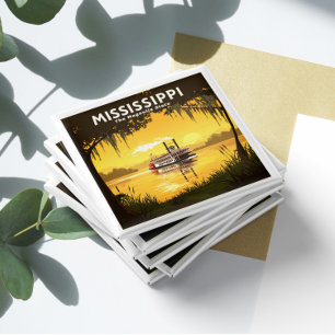 Vintage Mississippi Magnet