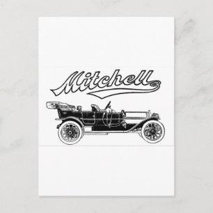 Vintage Mitchell Six Automobile Postcard