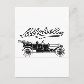Vintage Mitchell Six Automobile Postcard