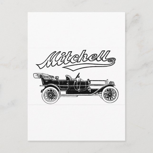 Vintage Mitchell Six Automobile Postcard (Front)