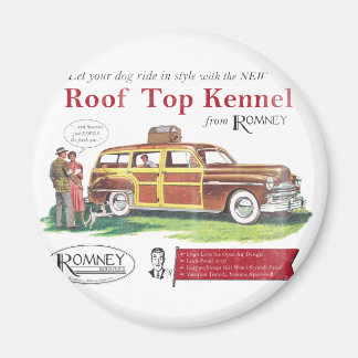 Vintage Mitt Romney Dog Retro Ad Magnet
