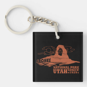 Vintage Moab - Utah - National Park - Arches Key Ring