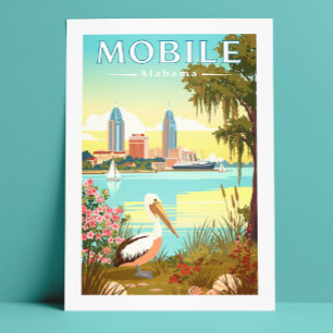 Vintage Mobile Alabama Postcard