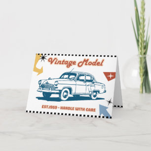 Vintage Model Birthday Card - 1959 Classic