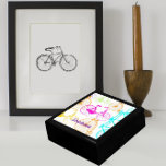 Vintage Modern Bicycle Bright Colour Neon Pattern Gift Box<br><div class="desc">Bright Colours on Vintage Bikes in a Modern Style</div>