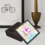 Vintage Modern Bicycle Bright Colour Neon Pattern Gift Box<br><div class="desc">Bright Colours on Vintage Bikes in a Modern Style</div>