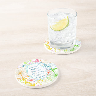 Vintage Modern Bicycle Colourful Coasters