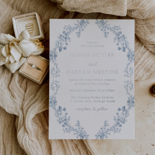 Vintage Modern Elegance Floral Wedding Silver