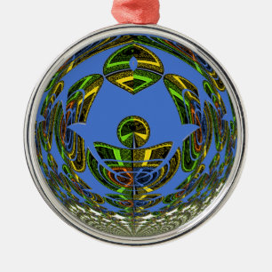 Vintage modern Motif Metal Tree Decoration