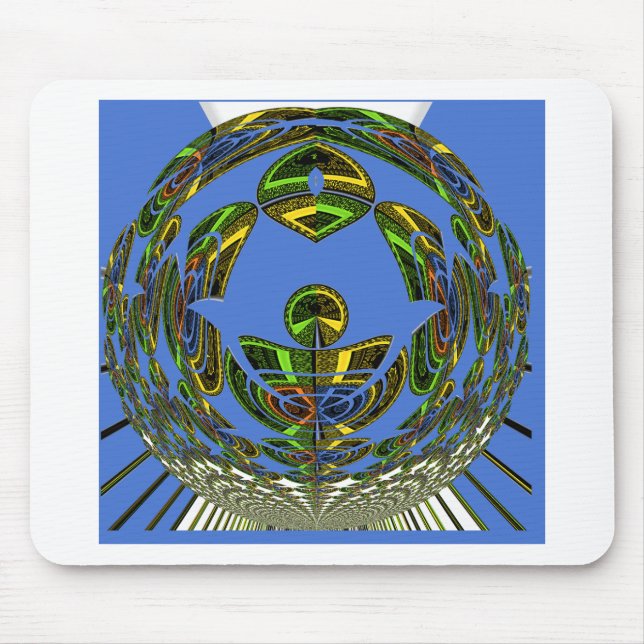 Vintage modern Motif Mouse Mat (Front)