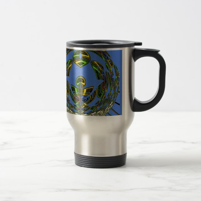 Vintage modern Motif Travel Mug (Right)