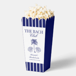 Vintage Modern Navy Beach Bachelorette Club Favour Box