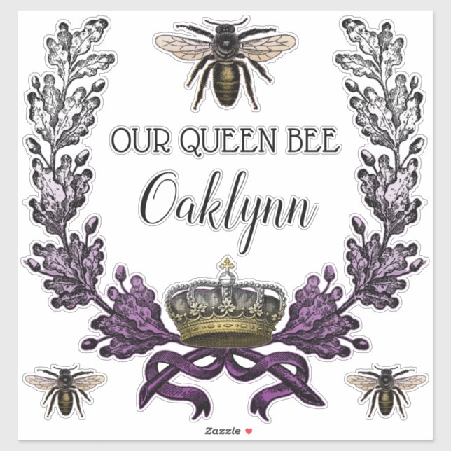 Vintage Modern Our Queen Bee Baby Nursery (Sheet)