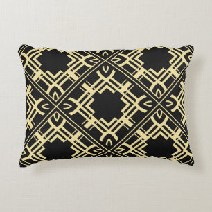 Vintage modern tiles pattern. Abstract art deco se Decorative Cushion