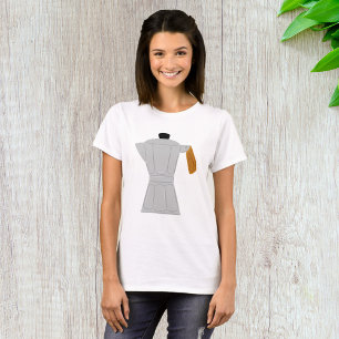 Vintage Moka Pot Coffee Maker Retro Espresso T-Shirt