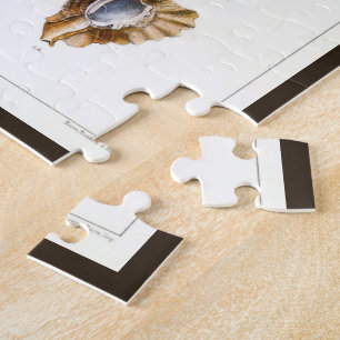 Vintage Mollusks and Snails, Marine Life Organisms Jigsaw Puzzle