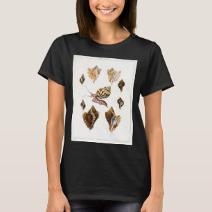 Vintage Mollusks and Snails, Marine Life Organisms T-Shirt