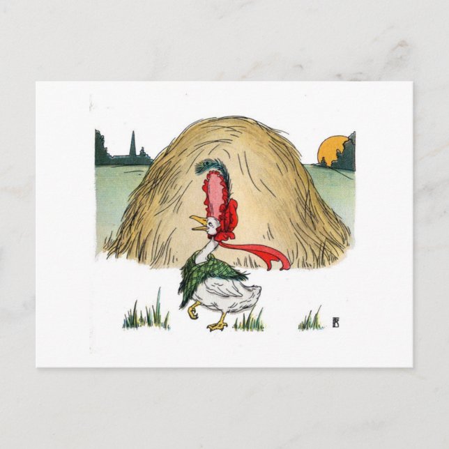 Vintage Momma Goose Postcard (Front)