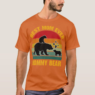 Vintage Mommy Bear Mother Mom Gift Best Mom Ever M T-Shirt