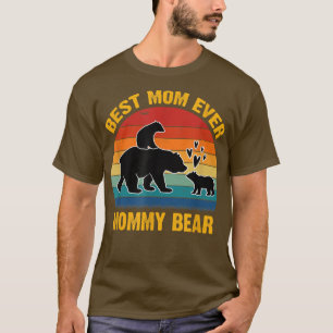 Vintage Mommy Bear Mother Mom Gift Best Mom Ever M T-Shirt