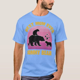 Vintage Mommy Bear Mother Mom Retro Best Mom Ever T-Shirt