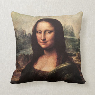 Vintage Mona Lisa Pillow Leonardo DaVinci