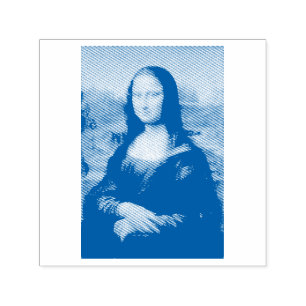 VINTAGE MONA LISA RUBBER STAMP