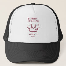 Vintage Monaco Côte d'Azur Luxury Crown Custom Hat