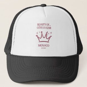Vintage Monaco Côte d'Azur Luxury Crown Custom Hat