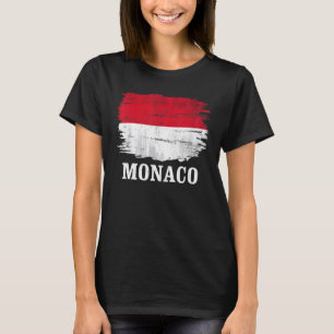 Vintage Monaco Flag   T-Shirt