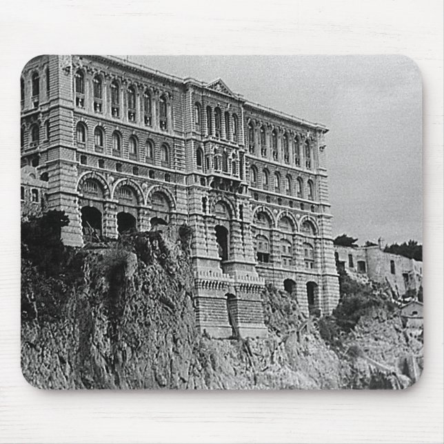 Vintage Monaco Oceanographic Museum Mouse Mat (Front)