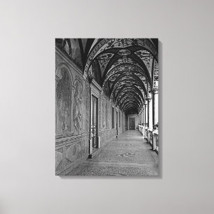 Vintage Monaco Prince's palace Hercule Gallery Canvas Print