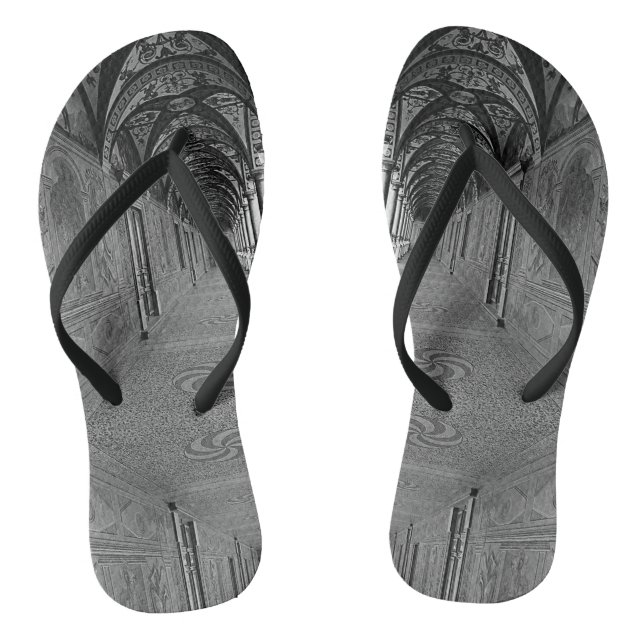 Vintage Monaco Prince's palace Hercule Gallery Flip Flops (Footbed)