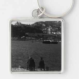 Vintage Monaco Principality fishermans port Key Ring