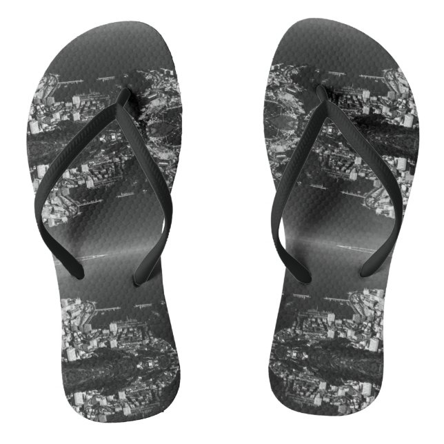 Vintage Monaco Principality port overview Flip Flops (Footbed)