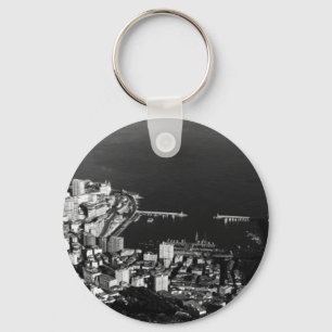 Vintage Monaco Principality port overview Key Ring