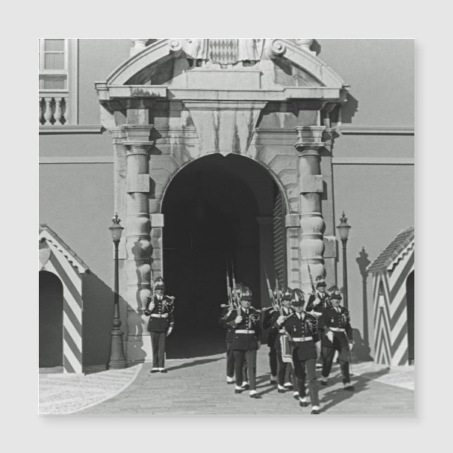 Vintage Monaco Principality princely palace (Front)