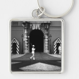 Vintage Monaco Principality princely palace 1970 Key Ring