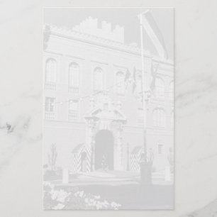 Vintage Monaco Principality princely palace 1970 Stationery