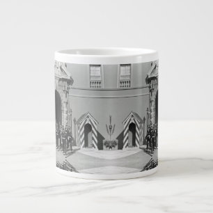 Vintage Monaco Principality princely palace Large Coffee Mug