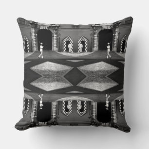Vintage Monaco Principality princely palace Mouse Cushion