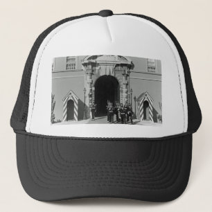 Vintage Monaco Principality princely palace Trucker Hat