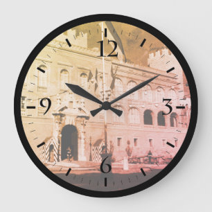 Vintage Monaco Principality princely palace Watch Large Clock