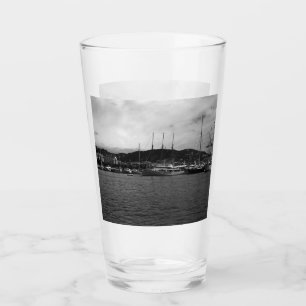 Vintage Monaco Principality The port Glass