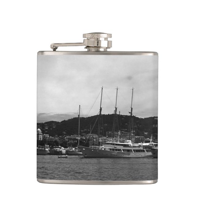 Vintage Monaco Principality The port Hip Flask (Front)