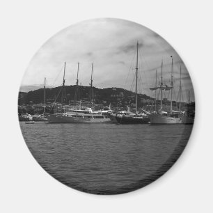 Vintage Monaco Principality The port Magnet